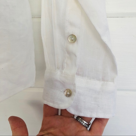 H&M Natural Linen Button Down Premium Quality 12 - Picture 7 of 14